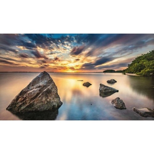 Алмазна мозаїка "Відображення неба в океані", на підрамнику 30*40см, в кор. 41*31*2,5см, ТМ Dreamtoy