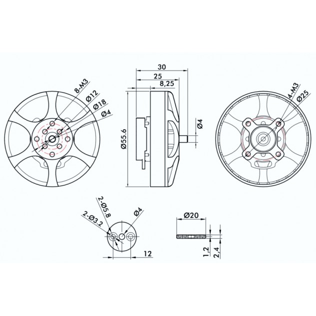 Мотор T-Motor Antigravity MN5006 KV450 для коптеров
