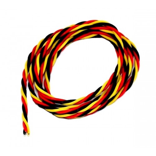 Сервопровод QJ 22 AWG скрученный (JR), 1 метр