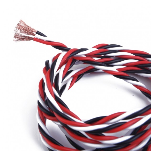 Сервопровод QJ 22 AWG скрученный (Futaba), 1 метр