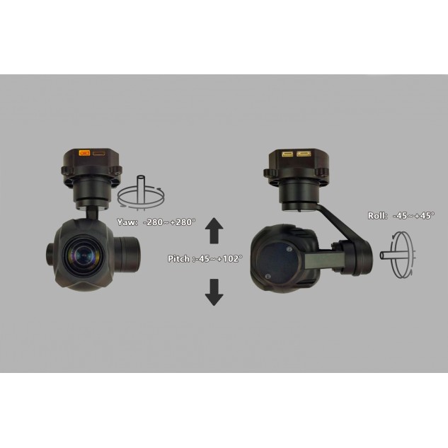 Камера с 3-осевым подвесом Topotek 10x 1080p 30FPS 1/2.8" HDMI/IP (KHY10S90)