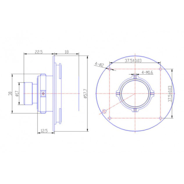 Линза ADTi 35мм F5.6 APS-C для картографических камер