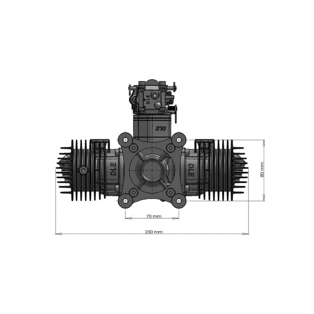Двигатель DLE 120 ES