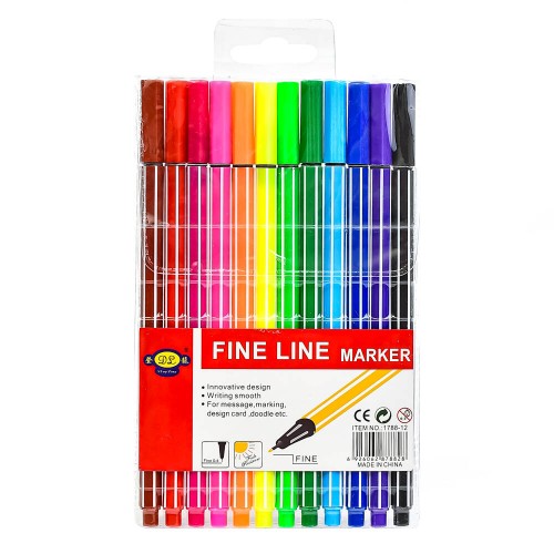 Ручки "Fine Line" 12 кольорів (240наб)