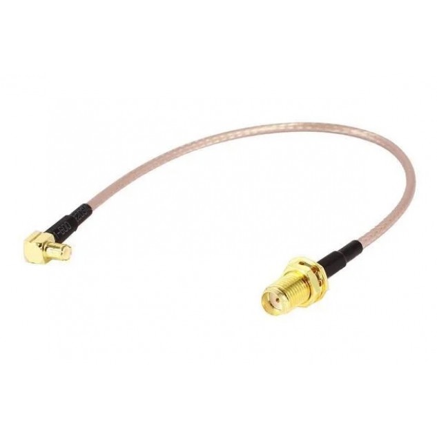 Антенный кабель QJ RG316 20 см угловой (MMCX - SMA F)