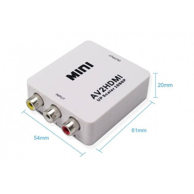 Конвертер видеосигнала ReadyToSky MINI AV RCA - HDMI