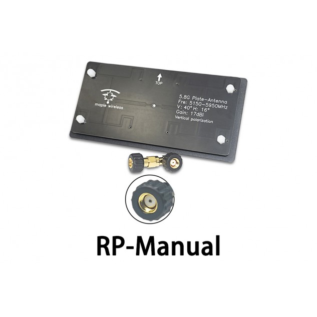 Антенна 5.5GHz Maple патч 17dB RP-SMA