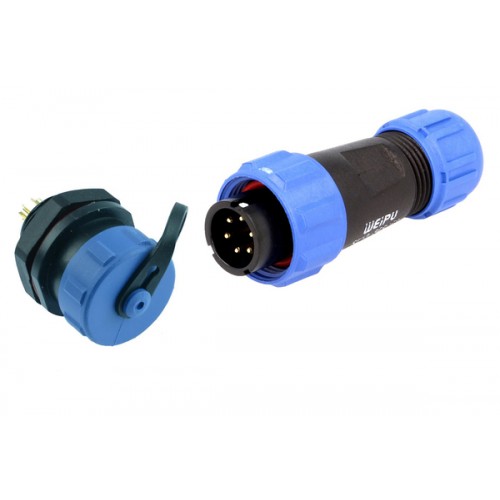 Коннекторы WEIPU 6pin папа SP1310/P6 + мама SP1312/S6 IP68 пара