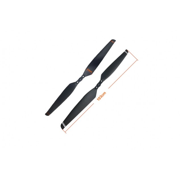 Пропеллеры складные Maytech 4016 с адаптером (CW+CCW)