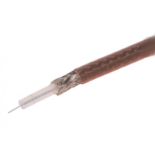 Кабель антенный QJ RG174 PTFE коричневый (200 метров)