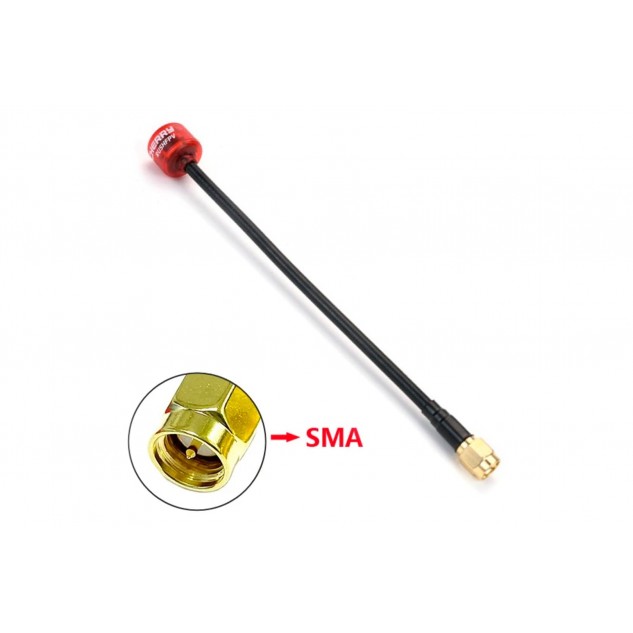 Антенна RushFPV Cherry 5.8GHz SMA (LHCP, 160мм)