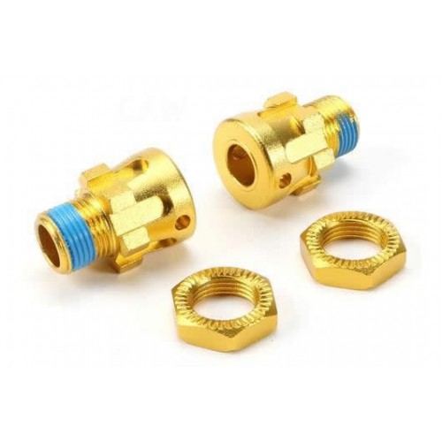 Team Magic E6 BES Alum. Splined Wheel Hubs and Nuts +10mm