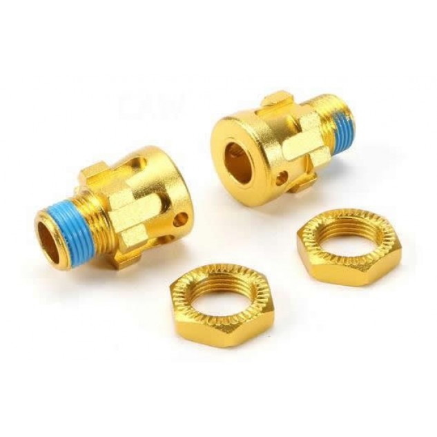 Team Magic E6 BES Alum. Splined Wheel Hubs and Nuts +10mm