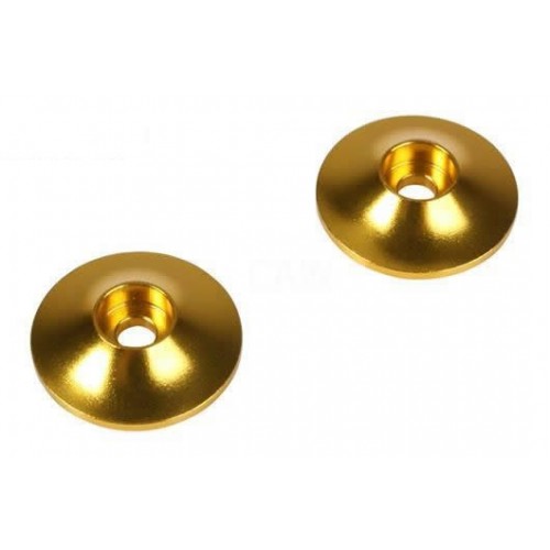 Team Magic E6 Alum. Shims for Rear Wing Gold 2p