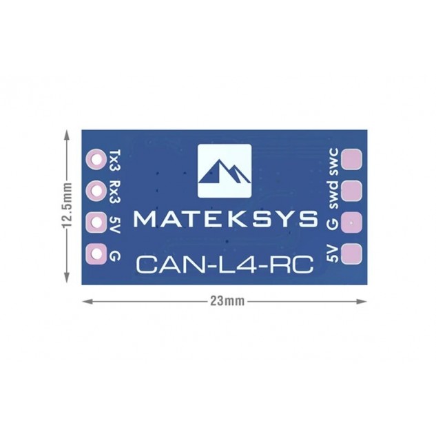 Интерфейс UART-CAN Matek CAN-L4-RC для приемников радоуправления