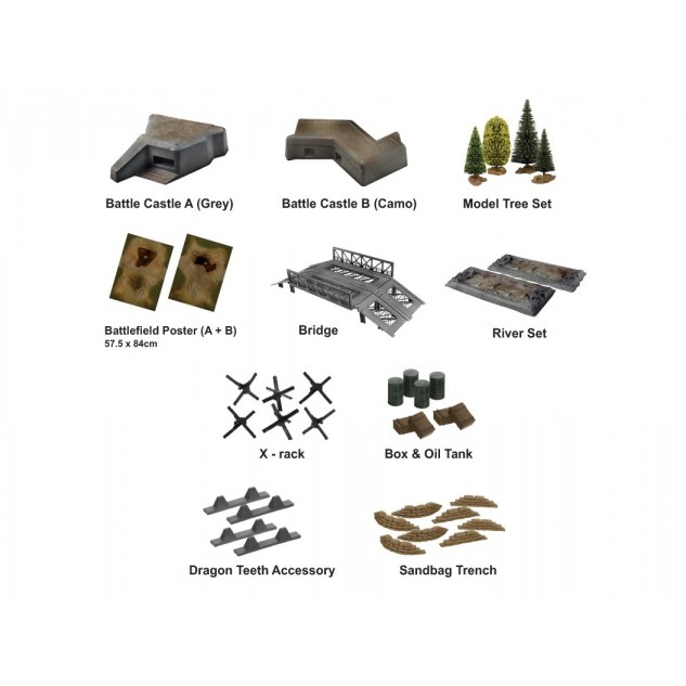 Диорама VSTANK для танкового боя 58x180см