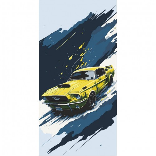 Картина за номерами "Ford Mustang" 40*80см лак термопакет ТМ ART Craft