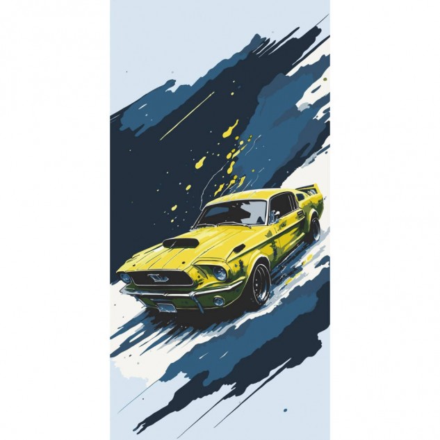 Картина за номерами "Ford Mustang" 40*80см лак термопакет ТМ ART Craft