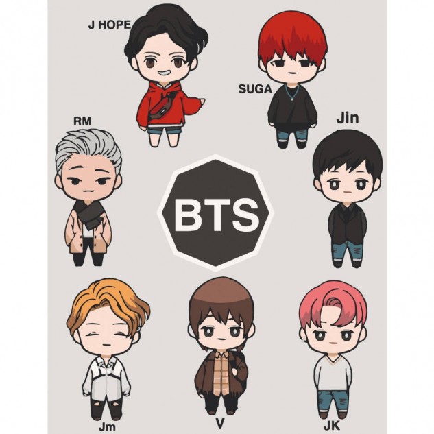 Картина за номерами "LOL BTS" лак 40*50см термопакет ТМ ART Craft