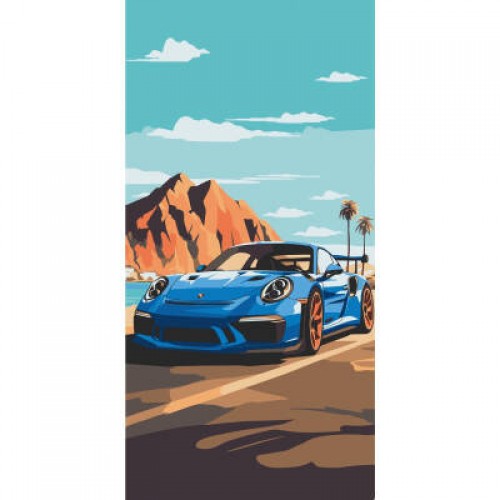Картина за номерами "Sports car" лак 40*80см термопакет ТМ ART Craft