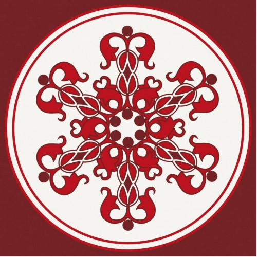 Картина за номерами "Круглий орнамент" лак 30*30см термопакет ТМ ART Craft