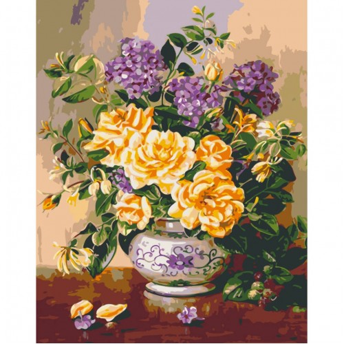 Картина за номерами "Літній букет" лак 40*50см термопакет ТМ ART Craft
