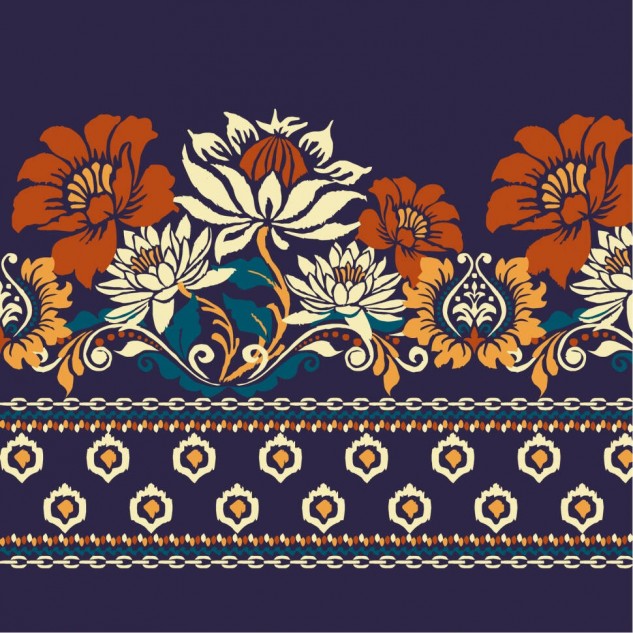 Картина за номерами "Флористичний орнамент" лак 30*30см термопакет ТМ ART Craft