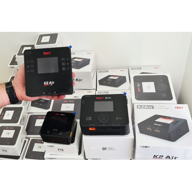 Зарядное устройство дуо универсальное ISDT K2 AIR 20A AC/DC 200W/500W с блоком питания