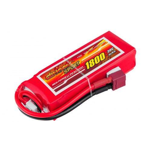 Аккумулятор для радиоуправляемой модели Dinogy Li-Pol 1800 мАч 11.1 В 84x35x24 мм T-Plug 30C