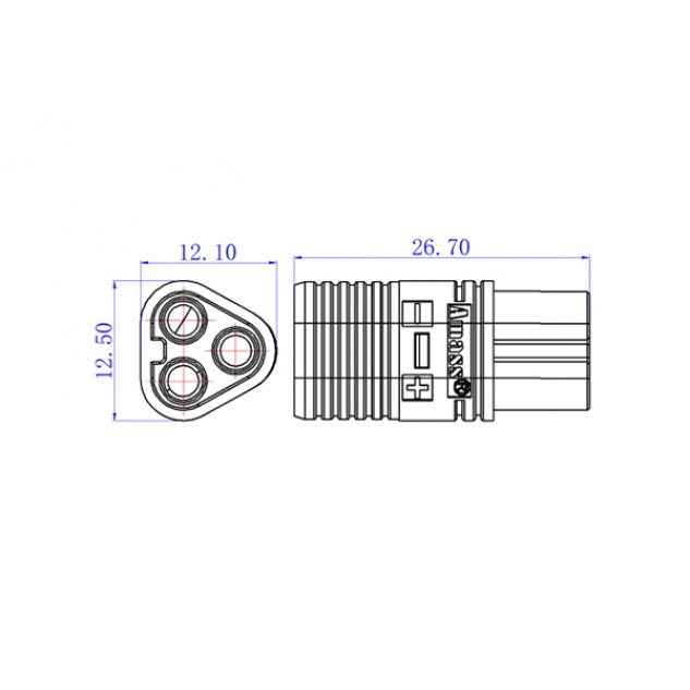Коннекторы силовые AMASS MT60 Female 2шт