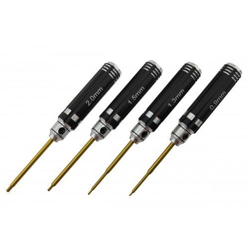 Отвертки шестигранные RCTurn набор 4шт 0.9/1.3/1.5/2.0