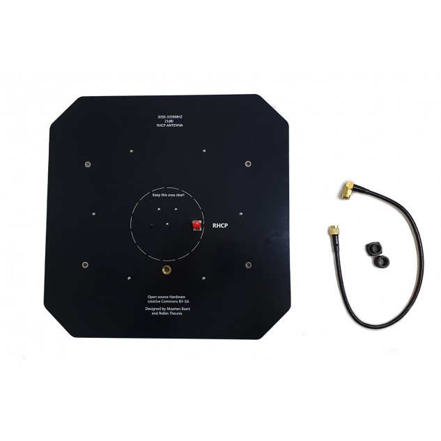 Антенна 3.2GHz Maple патч 15dB SMA RHCP