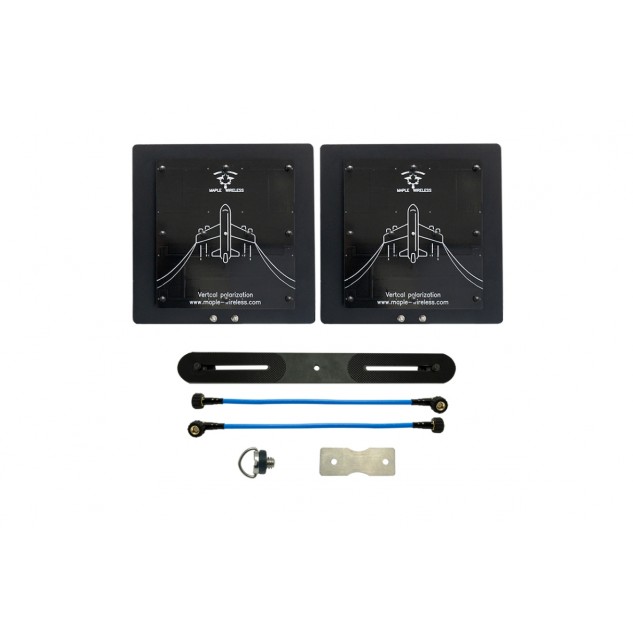 Антенны 4.9GHz 2шт Maple патч 21dB SMA комплект