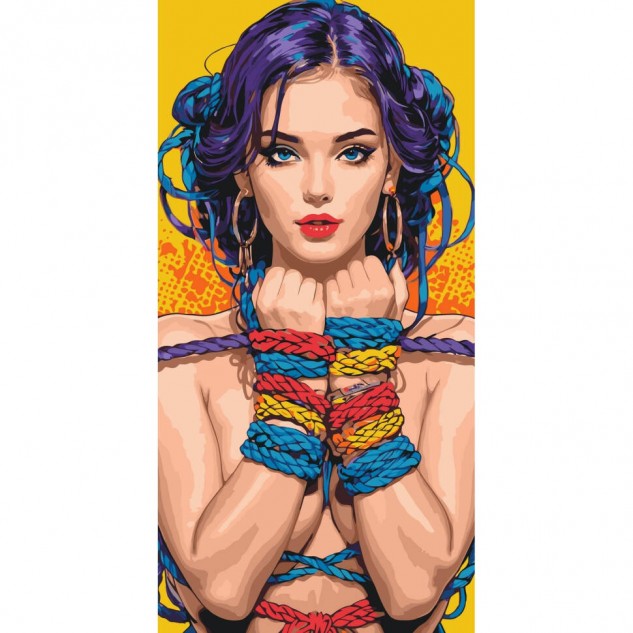 Картина за номерами Шибарі 40*80см термопакет ТМ ART Craft