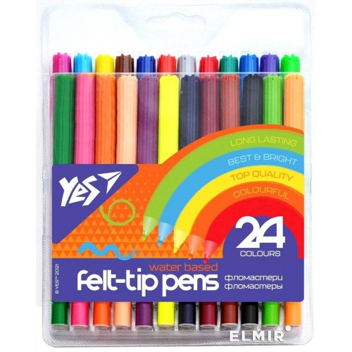 Фломастери 24 кольори Erudite 14*19*2см ТМ YES
