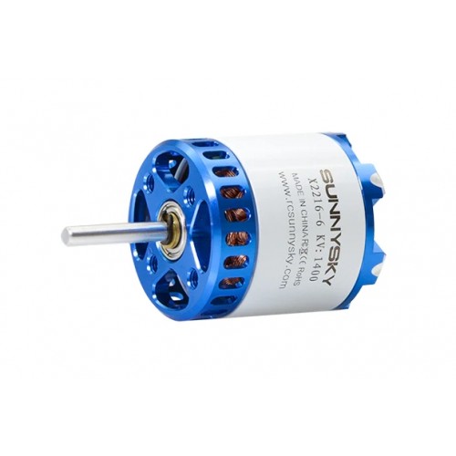 Мотор SunnySky X2216 V3 KV1400 3-4S Long для самолетов (с длинным валом)