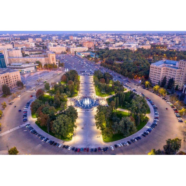 Алмазна мозаїка Площа Свободи у Харкові без підрамника 30*40см в кор. 39*8*3см ТМ Dreamtoys