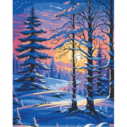 Картина за номерами Морозний затишок 40*50см в термопакеті ТМ ART Craft