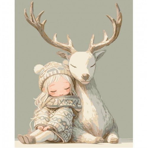 Картина за номерами Поруч з другом 40*50см термопакет ТМ ART Craft