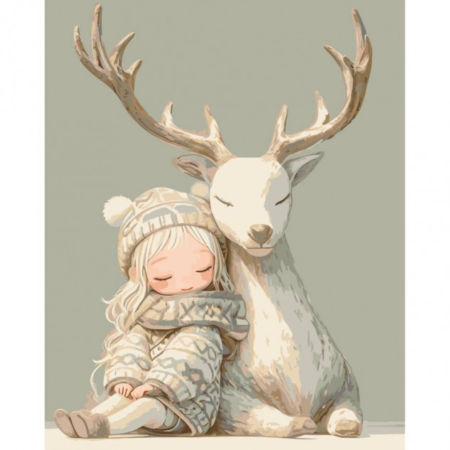 Картина за номерами Поруч з другом 40*50см термопакет ТМ ART Craft