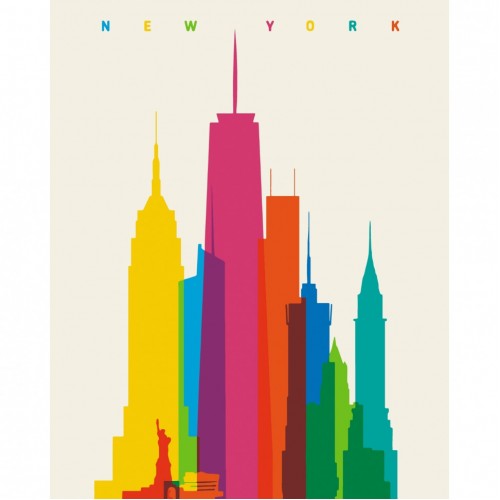 Картина за номерами "NYC" лак 40*50см, термопакет, ТМ ART Craft, Україна