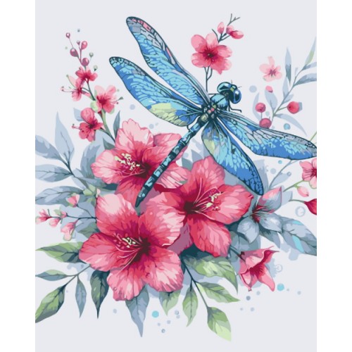 Картина за номерами "Бабка в квітах" 40*50см, термопакет, ТМ ART Craft, Україна