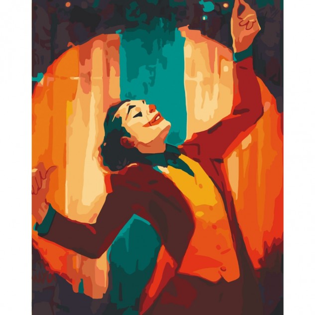 Картина за номерами "Той самий Джокер" лак 40*50см, термопакет, ТМ ART Craft, Україна