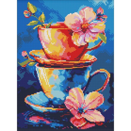 Алмазна мозаїка "Таємниця чаювання" 30x40см, термопакет, ТМ Ідейка, Україна