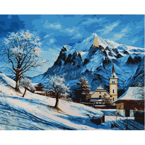 Картина за номерами "Альпи" 40*50см, термопакет, ТМ ART Craft