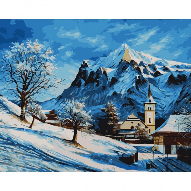 Картина за номерами "Альпи" 40*50см, термопакет, ТМ ART Craft