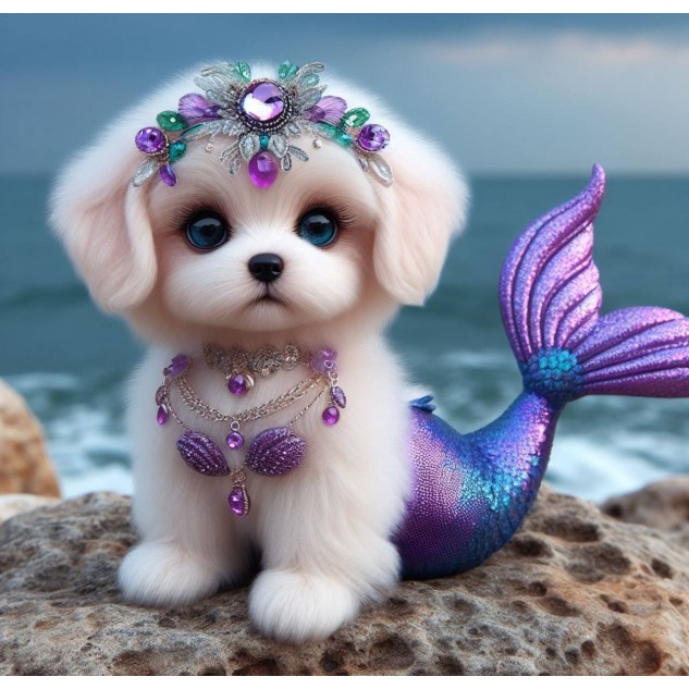 Алмазна мозаїка "Морська казка", 20*20см, на рамці, в кор. 21*21*2,5см, ТМ Dreamtoys