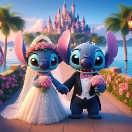 Алмазна мозаїка "Інопланетне весілля", 20*20см, на рамці, в кор. 21*21*2,5см, ТМ Dreamtoys