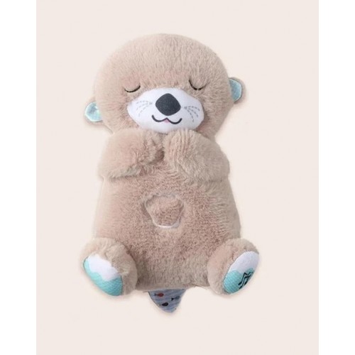 Дихаюча видра для солодких снів, бежева 30см на батарейках