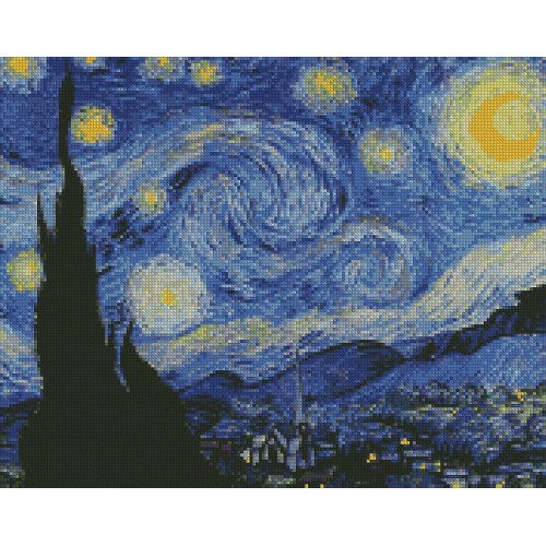 Алмазна мозаїка "Вінсент Ван Гог" 40х50см, термопакет, ТМ Ідейка